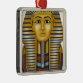 Tutankhamun Ägyptische Maske Silbernes Ornament (Rechts)