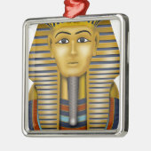 Tutankhamun Ägyptische Maske Silbernes Ornament (Links)