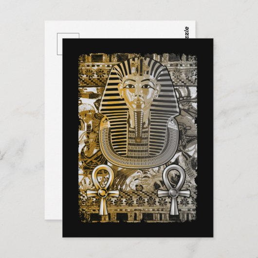 Tutankhamun ancient Ägypten Pharoah King Tut Ankh Postkarte (Vorne/Hinten)