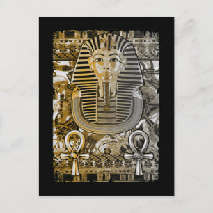 Tutankhamun ancient Ägypten Pharoah King Tut Ankh Postkarte