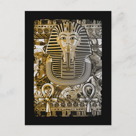 Tutankhamun ancient Ägypten Pharoah King Tut Ankh Postkarte (Vorderseite)