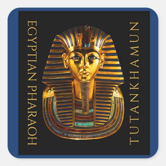 TUTANKHAMUN Discovery Centennial Postkarte Quadratischer Aufkleber (Vorderseite)