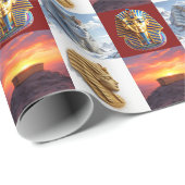 Tutankhamun Geschenkpapier (Rolleneckpunkt)