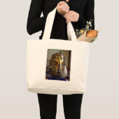 Tutankhamun - Gesichtsmaske Jumbo Stoffbeutel (Vorderseite (Produkt))