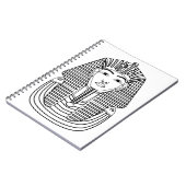 Tutankhamun-Illustration Notizblock (Linke Seite)