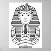 Tutankhamun-Illustration Poster (Vorne)