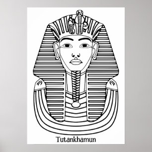 Tutankhamun-Illustration Poster
