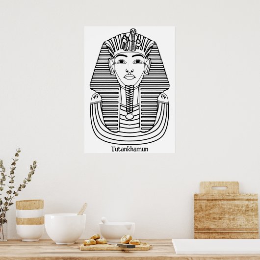 Tutankhamun-Illustration Poster (Küche)