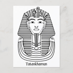 Tutankhamun-Illustration Postkarte