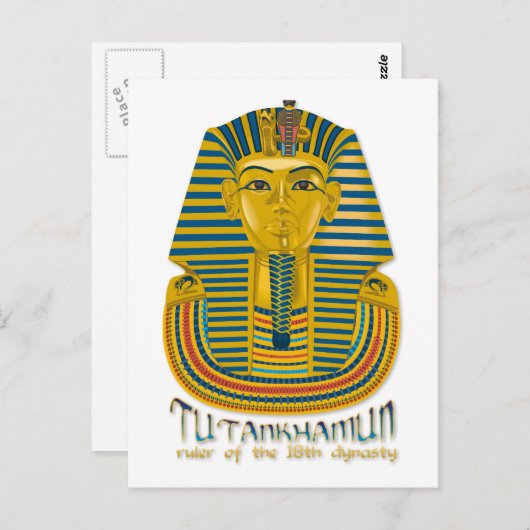 Tutankhamun mummy, der alte König Tut Ägyptens Postkarte (Vorne/Hinten)