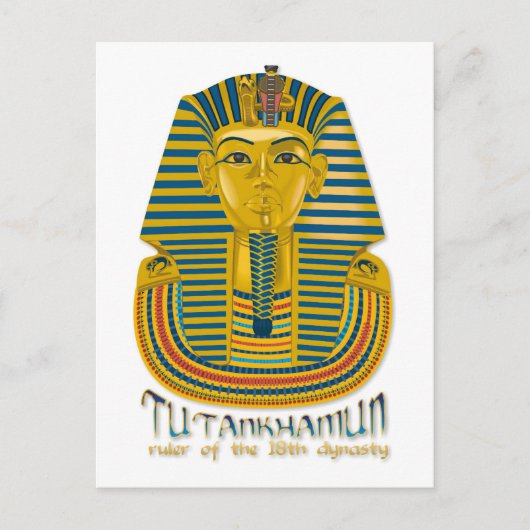 Tutankhamun mummy, der alte König Tut Ägyptens Postkarte (Vorderseite)