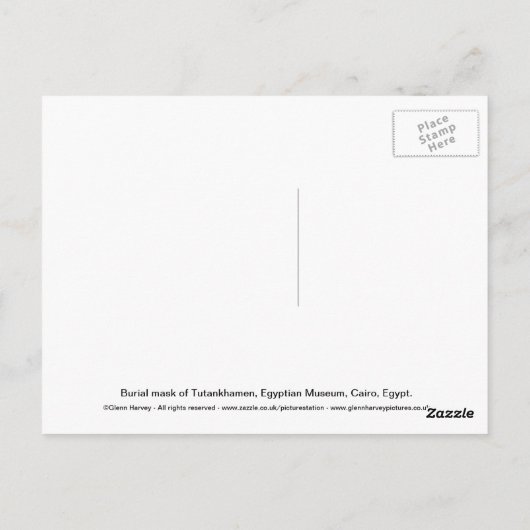 Tutankhamun Postcard Postkarte (Rückseite)
