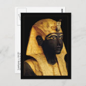 Tutankhamun Postkarte (Vorne/Hinten)