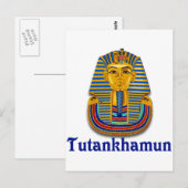 Tutankhamun Postkarte (Vorne/Hinten)