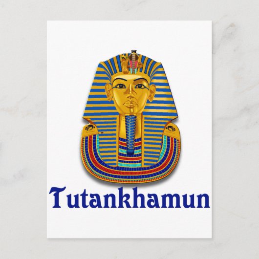 Tutankhamun Postkarte (Vorderseite)