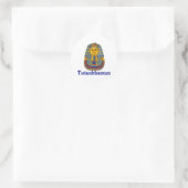 Tutankhamun Runder Aufkleber (Tasche)