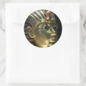 Tutankhamun Runder Aufkleber (Tasche)