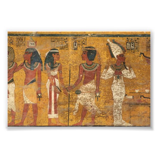 Tutankhamun Tomb, Nordwand der ägyptischen Geschic Fotodruck (Vorne)