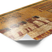 Tutankhamun Tomb, Ostmauer der ägyptischen Geschic Fotodruck (Ecke)
