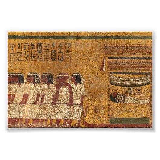 Tutankhamun Tomb, Ostmauer der ägyptischen Geschic Fotodruck (Vorne)