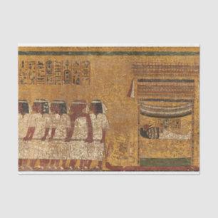 Tutankhamun Tomb, Ostmauer der ägyptischen Geschic Seidenpapier