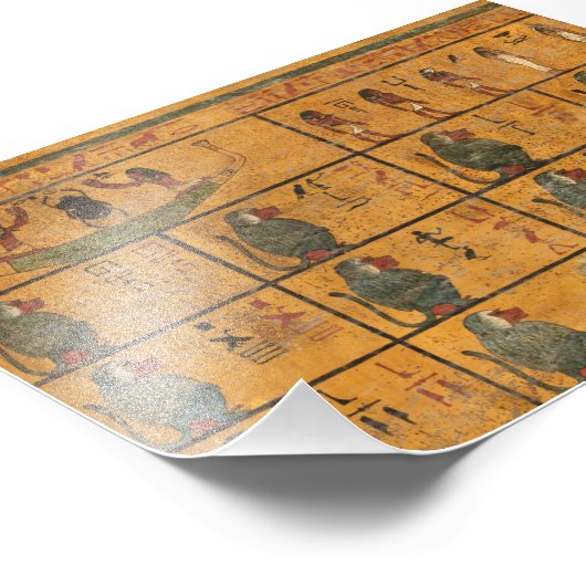 Tutankhamun Tomb, Westmauer der ägyptischen Geschi Fotodruck (Ecke)