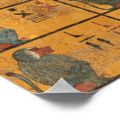 Tutankhamun Tomb, Westmauer der ägyptischen Geschi Poster (Ecke)