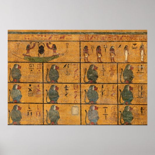 Tutankhamun Tomb, Westmauer der ägyptischen Geschi Poster (Vorne)