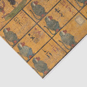 Tutankhamun Tomb, Westmauer der ägyptischen Geschi Seidenpapier (Ausschnitt)