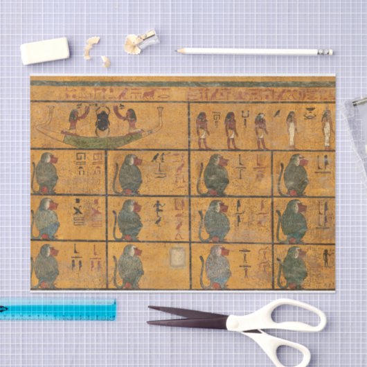 Tutankhamun Tomb, Westmauer der ägyptischen Geschi Seidenpapier (Handwerk)