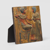 Tutankhamun und Ankhesenamun Fotoplatte (Vorderseite)