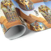Tutankhamun und die Pyramiden Geschenkpapier (Rolleneckpunkt)