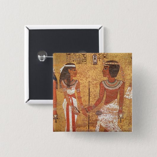Tutankhamun und seine Ehefrau, Ankhesenamun Button (Vorne & Hinten)