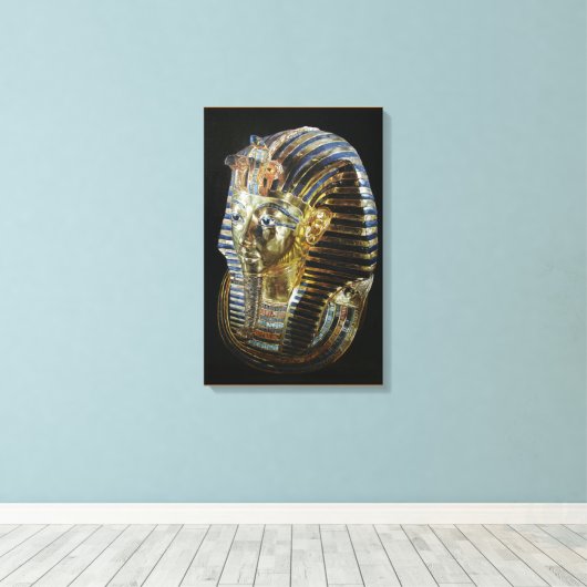 Tutankhamuns Goldene Maske Leinwanddruck (Insitu (Holzboden))