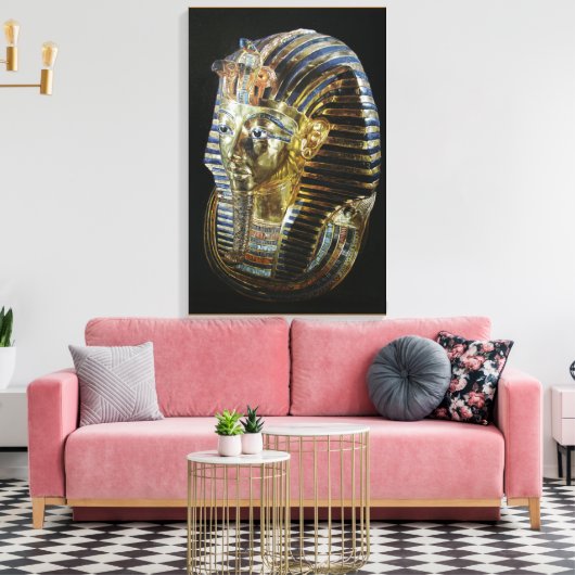 Tutankhamuns Goldene Maske Leinwanddruck (Insitu (Wohnzimmer))