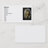 Tutankhamuns goldene Maske Visitenkarte (Vorne/Hinten)