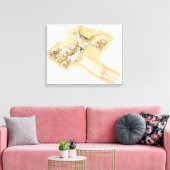 Tutankhamun's Grab Leinwanddruck (Insitu (Wohnzimmer))