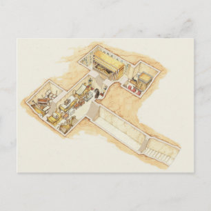 Tutankhamun's Grab Postkarte