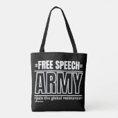 Tüte "FREE SPEECH ARMY 2" Tasche (Rückseite)