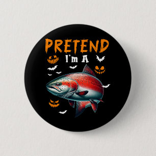Tüte ich bin ein Lachs Halloween-Kostüm Angeln Lie Button