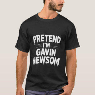 Tüte ich bin Gavin Newsom Halloween-Kostüm Lustig  T-Shirt