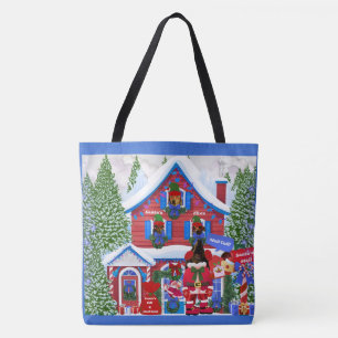 Tüte mit winzigen Weihnachtselfen Tasche