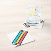 Tüte Rechteckiger Pappuntersetzer (Vor Ort)