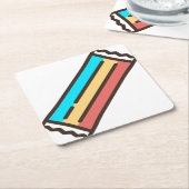 Tüte Rechteckiger Pappuntersetzer (angewinkelt)