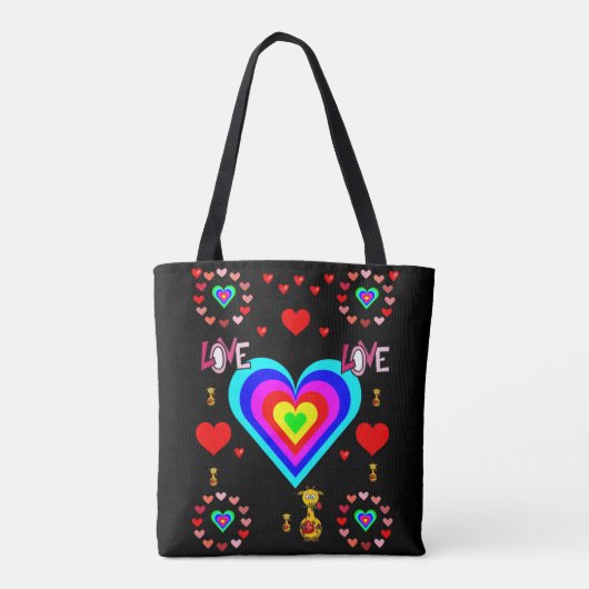 Tüte Valentinstag Liebe Herz Tasche (Rückseite)