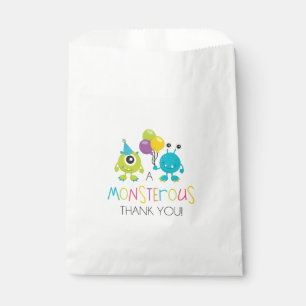 Tüten für die Geburtstagsfeier des kleinen Monster Geschenktütchen