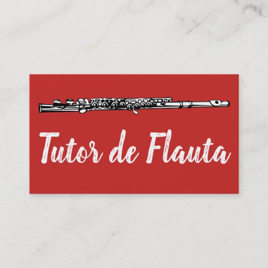 Tutor de Flauta Visitenkarte (Vorderseite)