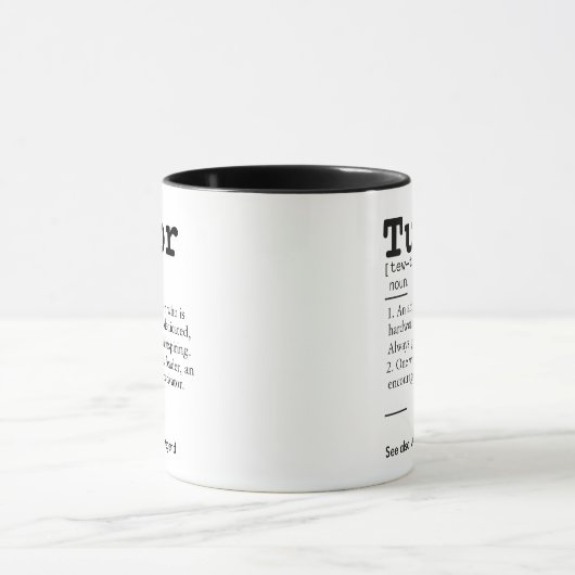 Tutor-Definition, Tutor-Geschenk, Tasse (Zentrum)