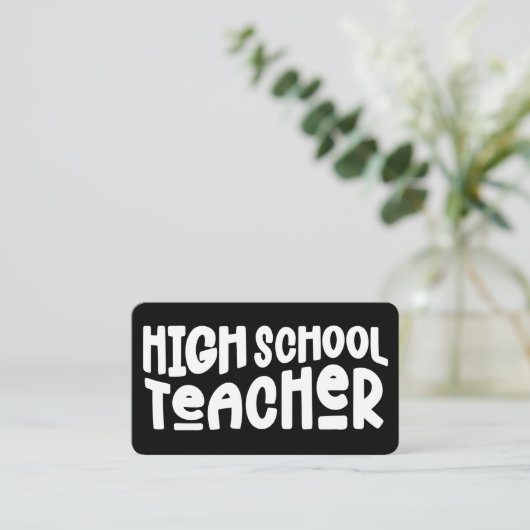 Tutor der Minimalistischen Schule Visitenkarte (Stehend Vorderseite)