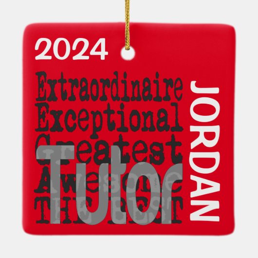 Tutor Extraordinaire CUSTOM Keramikornament (Rückseite)